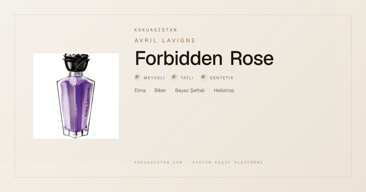 Avril Lavigne Forbidden Rose — Notaları ve Yorumları